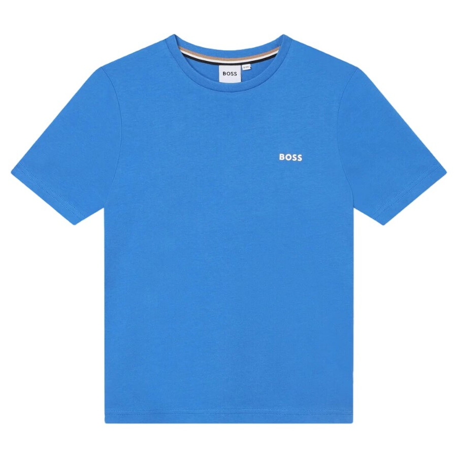 Kids Boss Logo Cotton T-Shirt