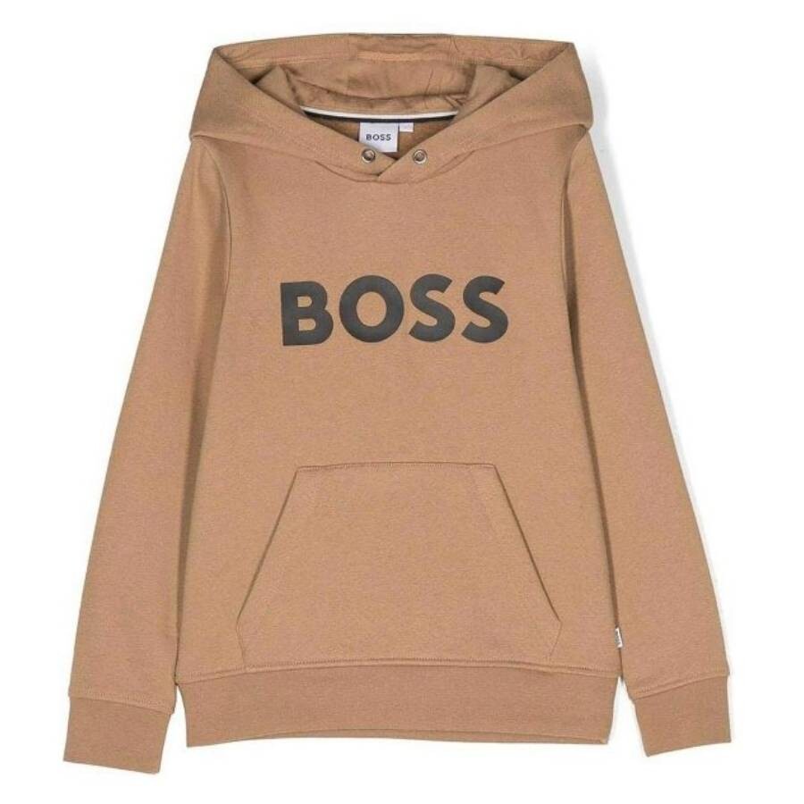 Kids Cotton-Blend Hoodie With Contrast Logo