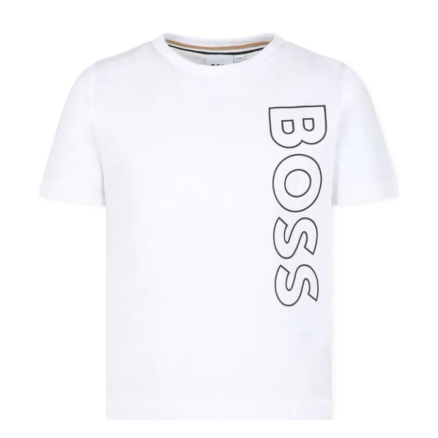 Kids Side Logo Cotton T-Shirt