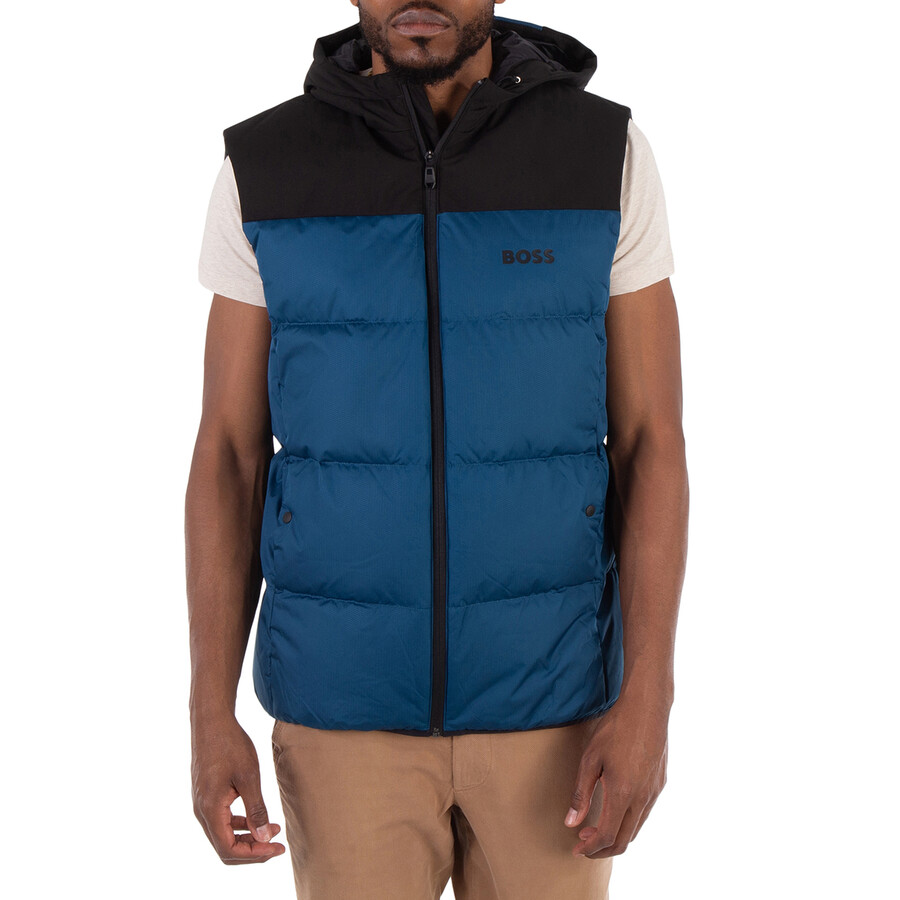 Logo Print Water-Repellent Vest
