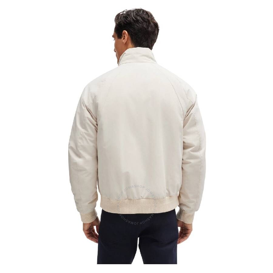 Hugo Boss Long Sleeve Zip-up Jacket In White