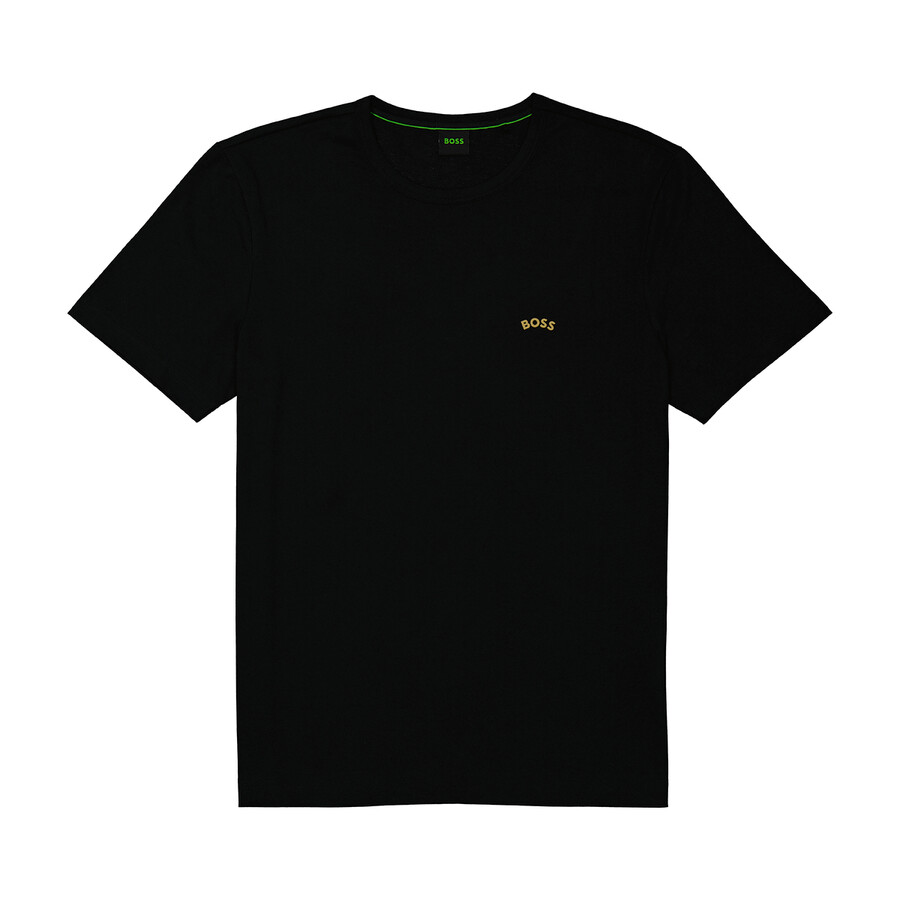 Hugo Boss Men's Black Curve Logo TShirt, Size XLarge 50469045002