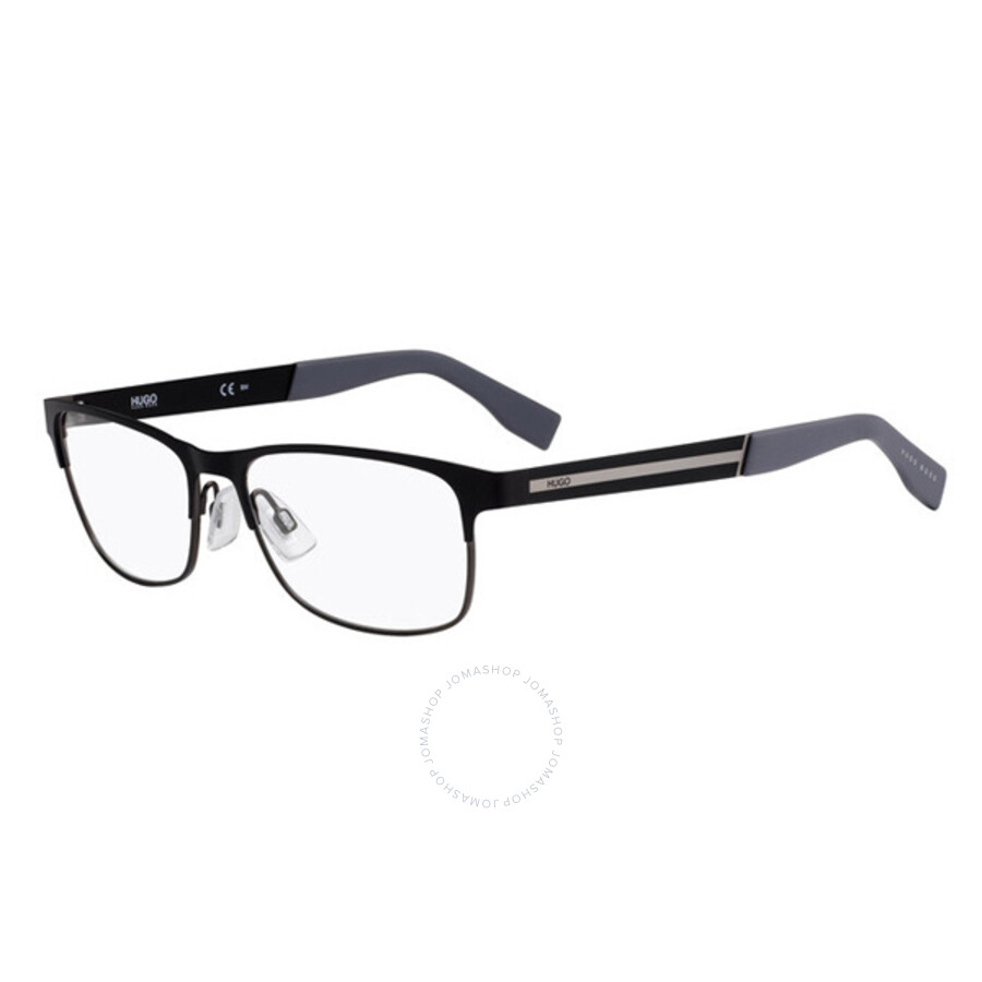 Hugo Boss Men's Black Rectangular Eyeglass Frames HG024700030054