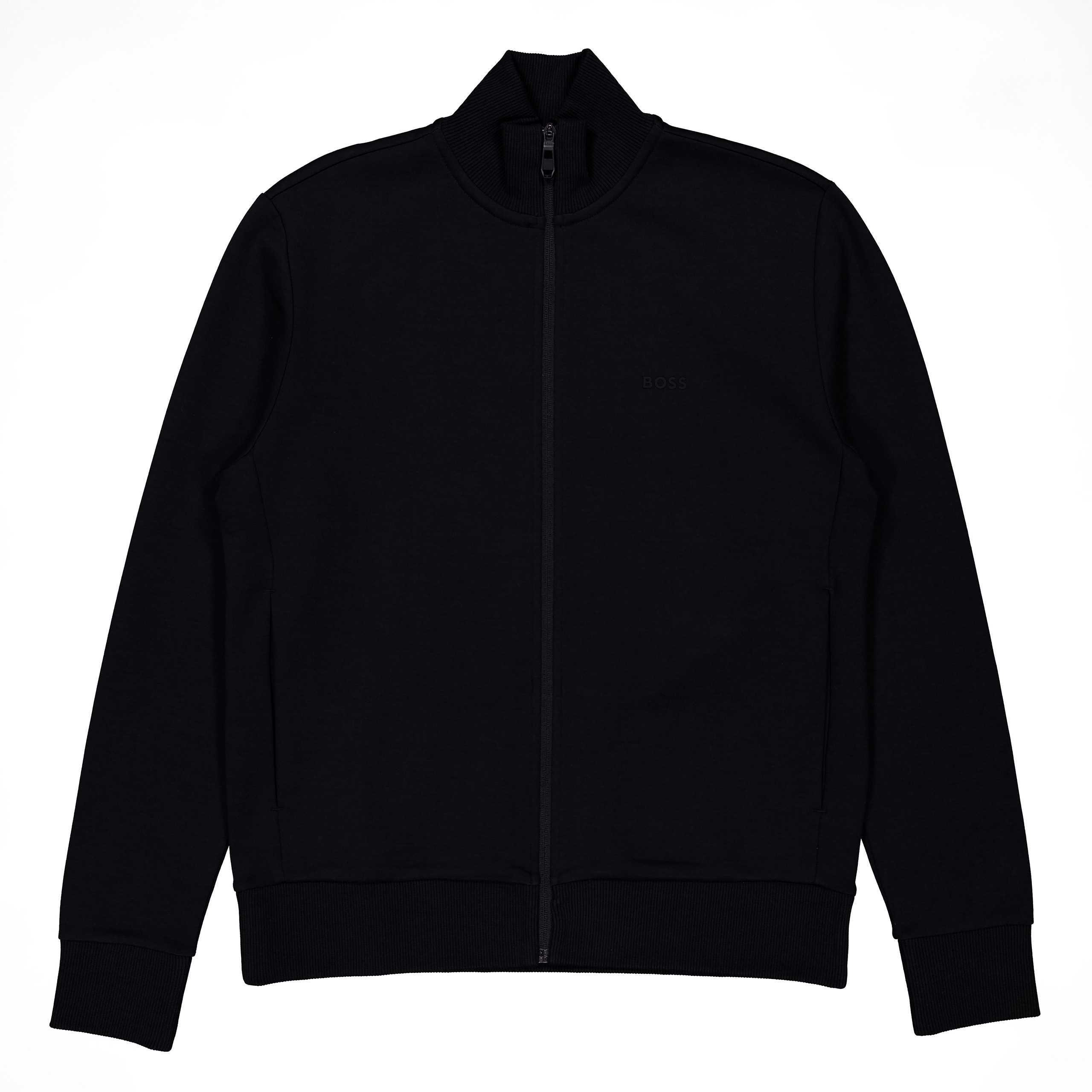 Hugo Boss Men's Black Skaz Logo Print Jacket,Size Small 50555496