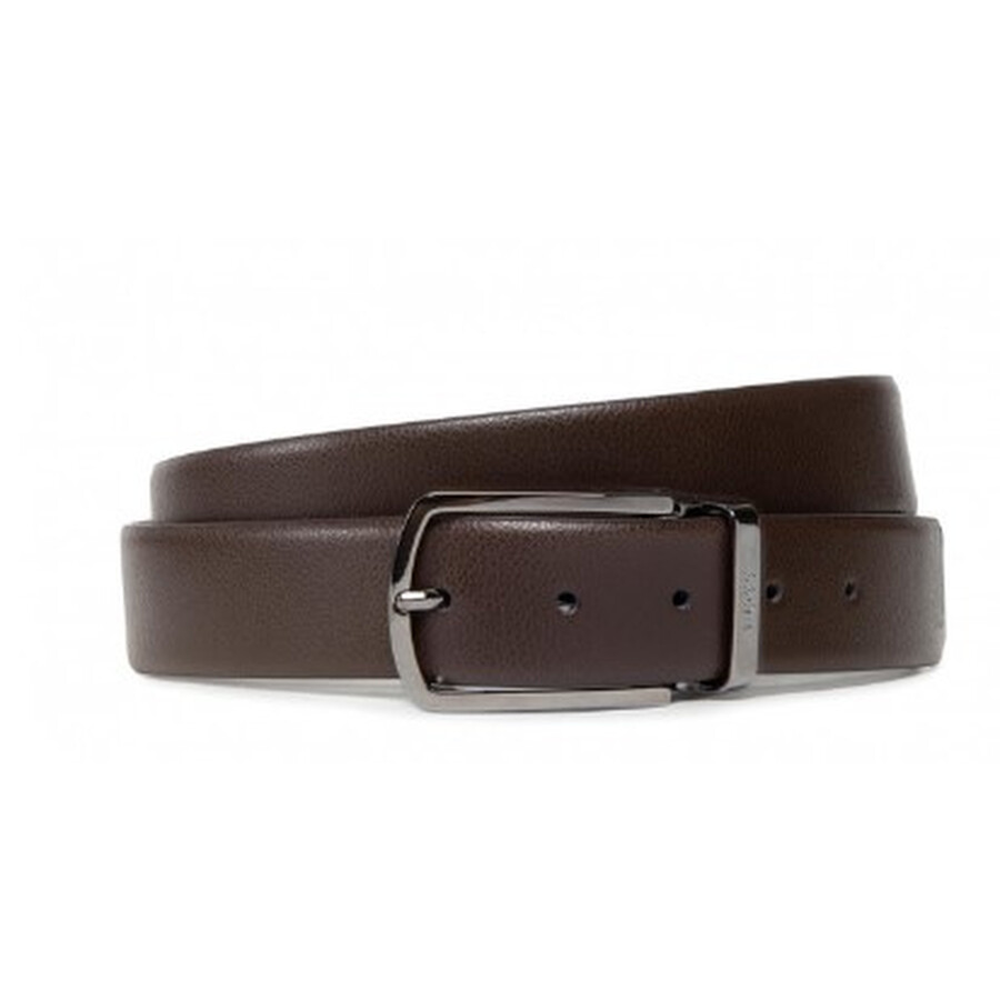 Hugo Boss Men's Dark Brown Leather Belt 50471270205 4021420968240