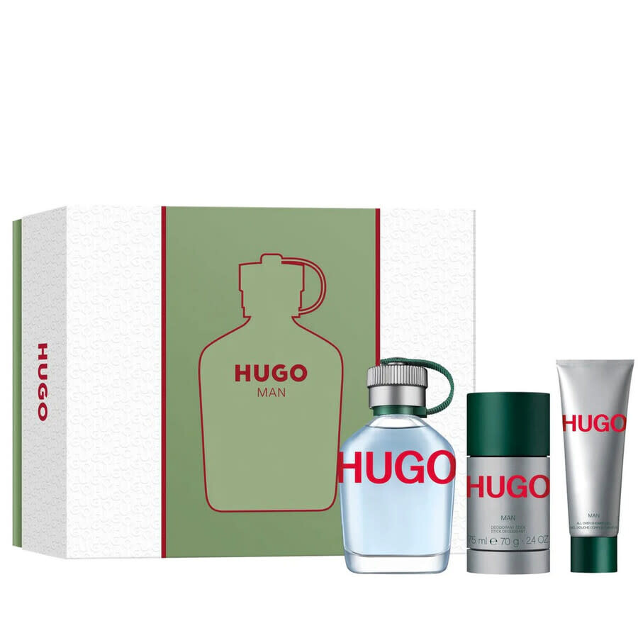 Hugo Boss Men's Green Gift Set Fragrances 3616305439598