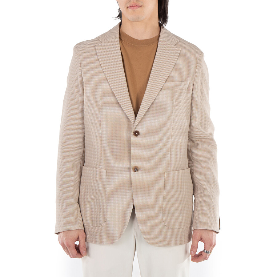 Miniature Patterned Slim-Fit Blazer