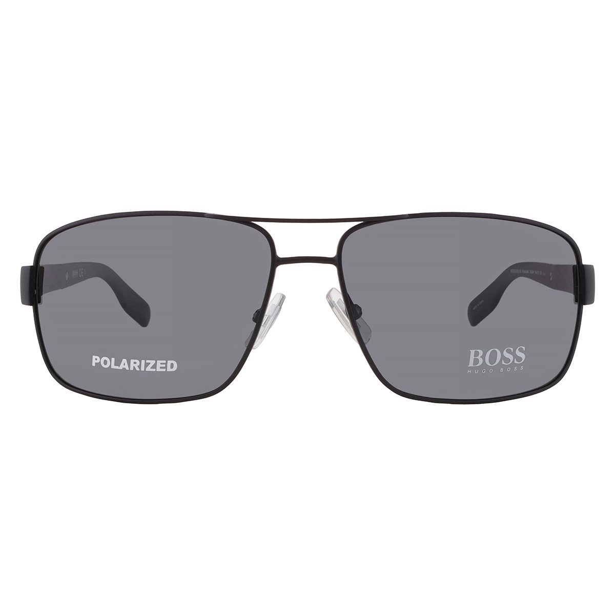Hugo Boss Polarized Grey Rectangular Men's Sunglasses BOSS 0521/S