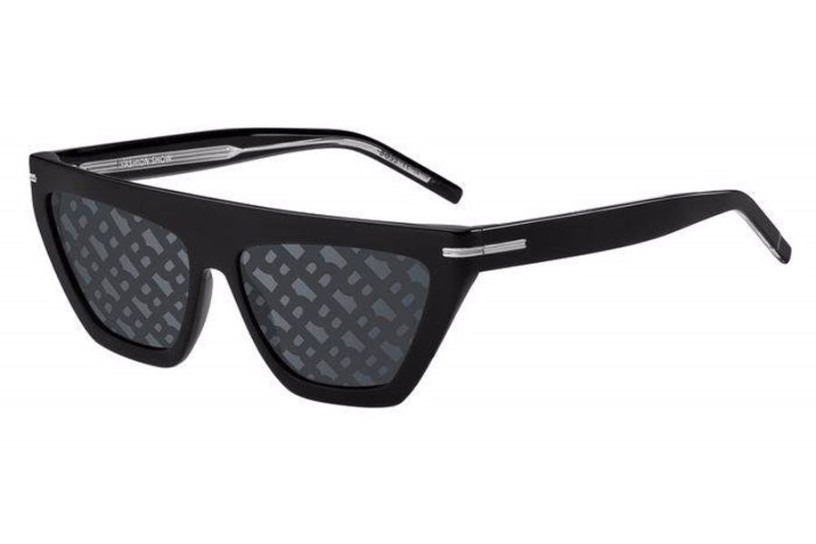 Hugo Boss Silver Mirror Logo Cat Eye Ladies Sunglasses BOSS  display picture 3