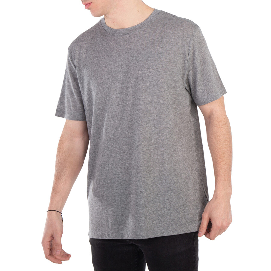 Hugo Boss Slim-fit Crew Neck T-shirt In Silver Tone