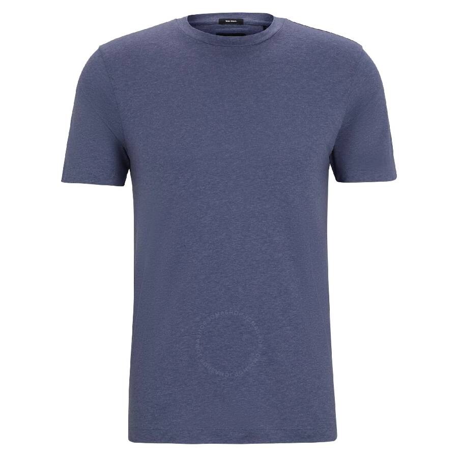 Hugo Boss Slim-fit T-shirt In Performance Fabric In Blue