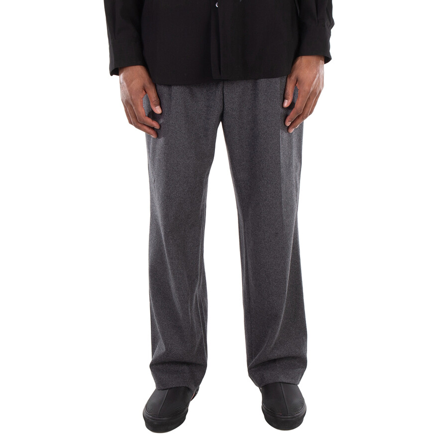 Straight Waistband Wool Pants, Size X-Large