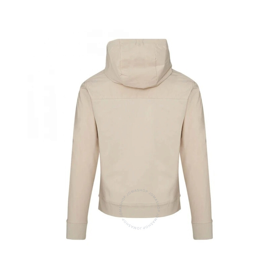 Hugo Boss Tonal Insert Zip-up Hoodie In White