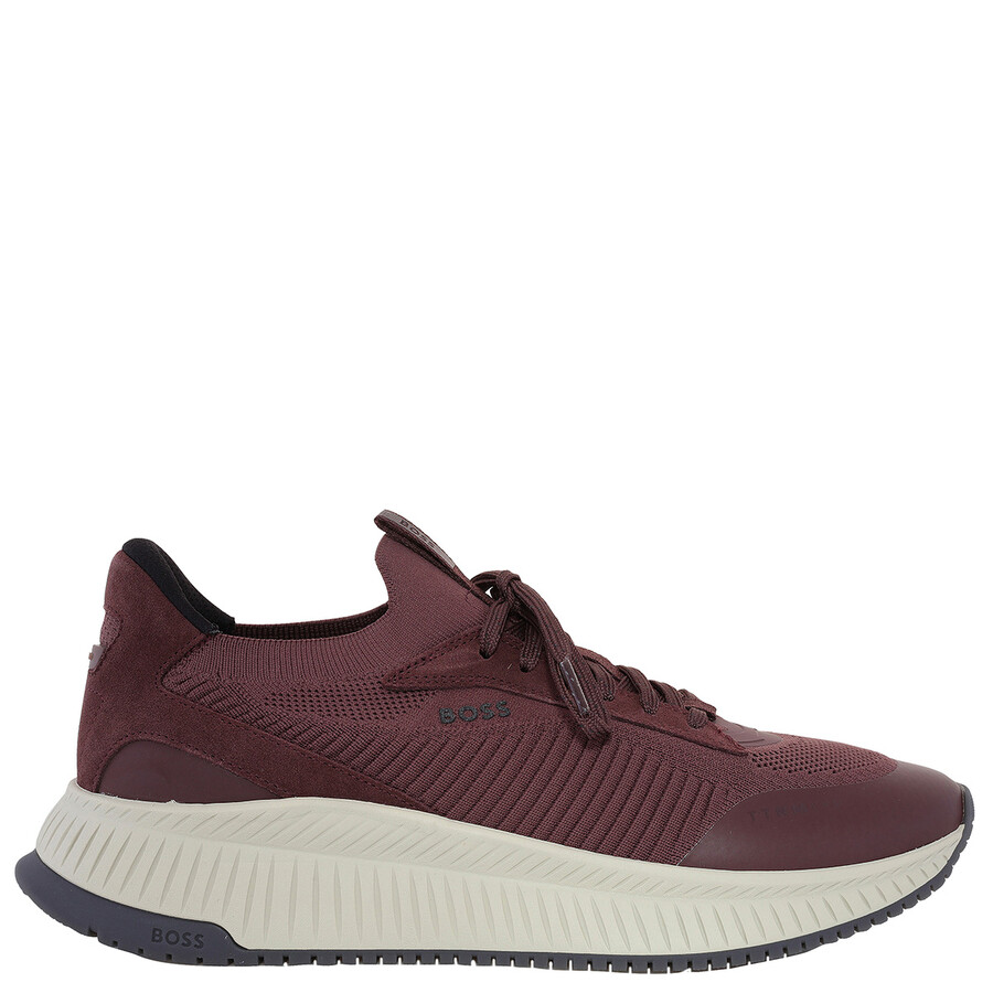 HUGO BOSS｜ (TTNM EVO_SLON_KNRSD (50523113-014)) BOSS - TTNM EVO trainers with knitted uppers - Light Green