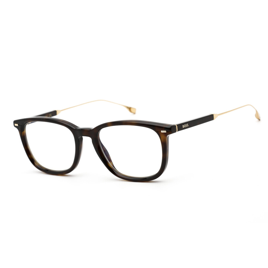 Hugo Boss Unisex Tortoise Rectangular Eyeglass Frames BOSS1359