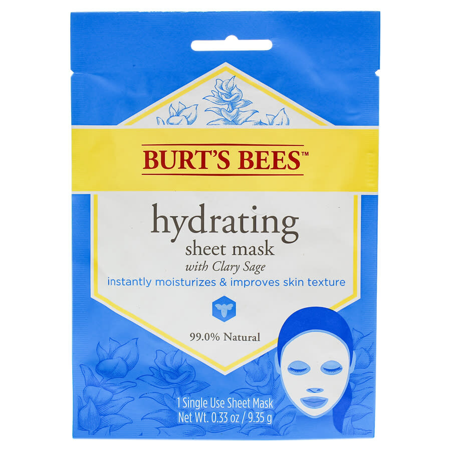 Burt's Bees Hydrating Sheet Mask With Clary Sage By Burts Bees For Women - 0.33 oz Mask