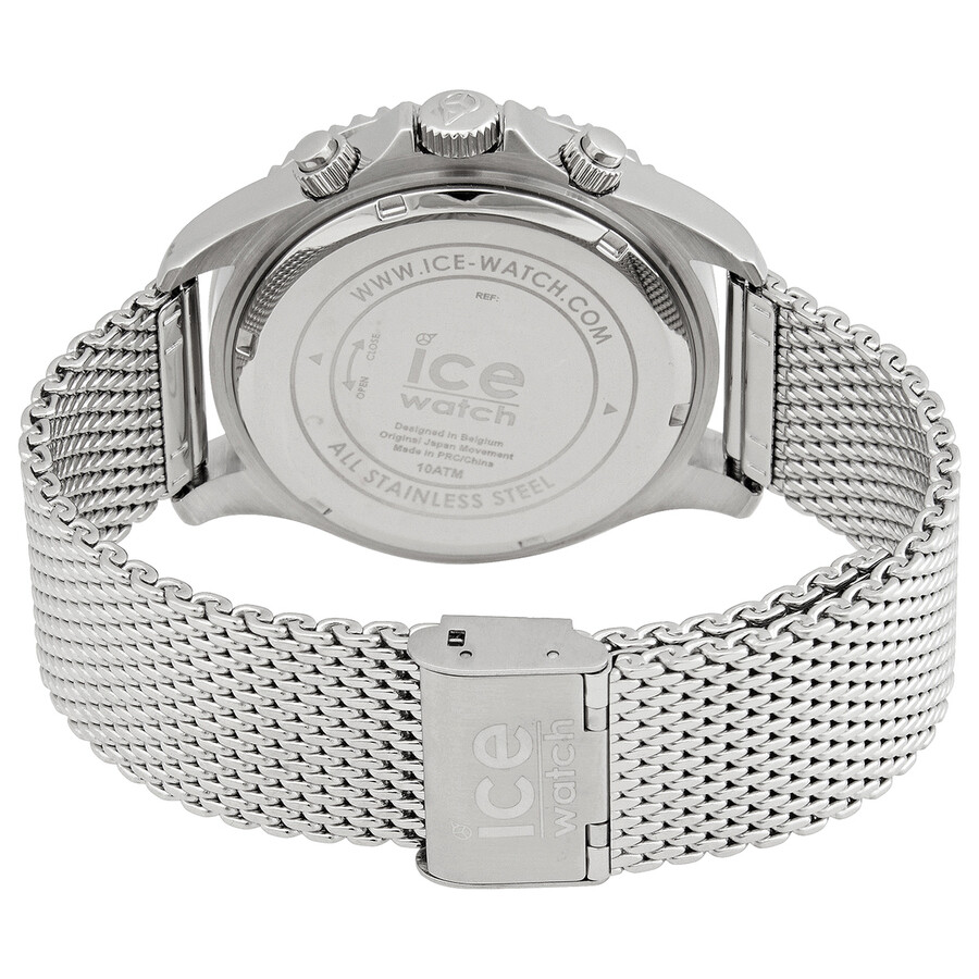 Chrono Ice Watch Steel Herren Ice Chronograph Quartz Silver Dial