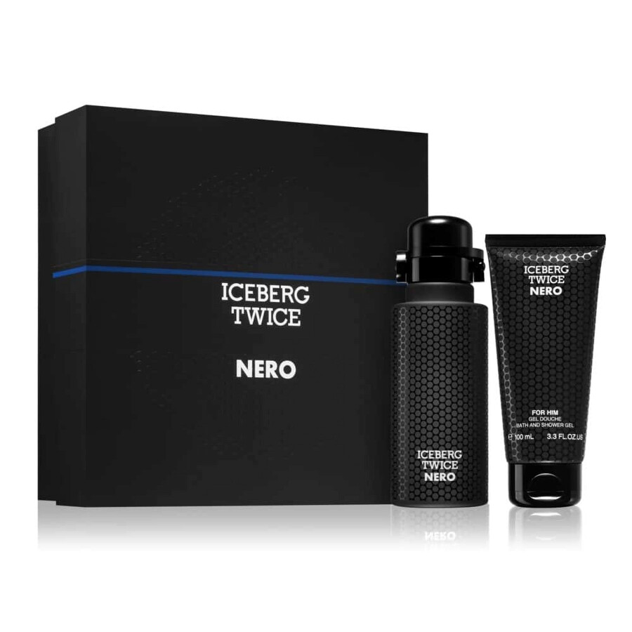 Shop Iceberg Men's Twice Nero Gift Set Fragrances 8057714450388 In Amber