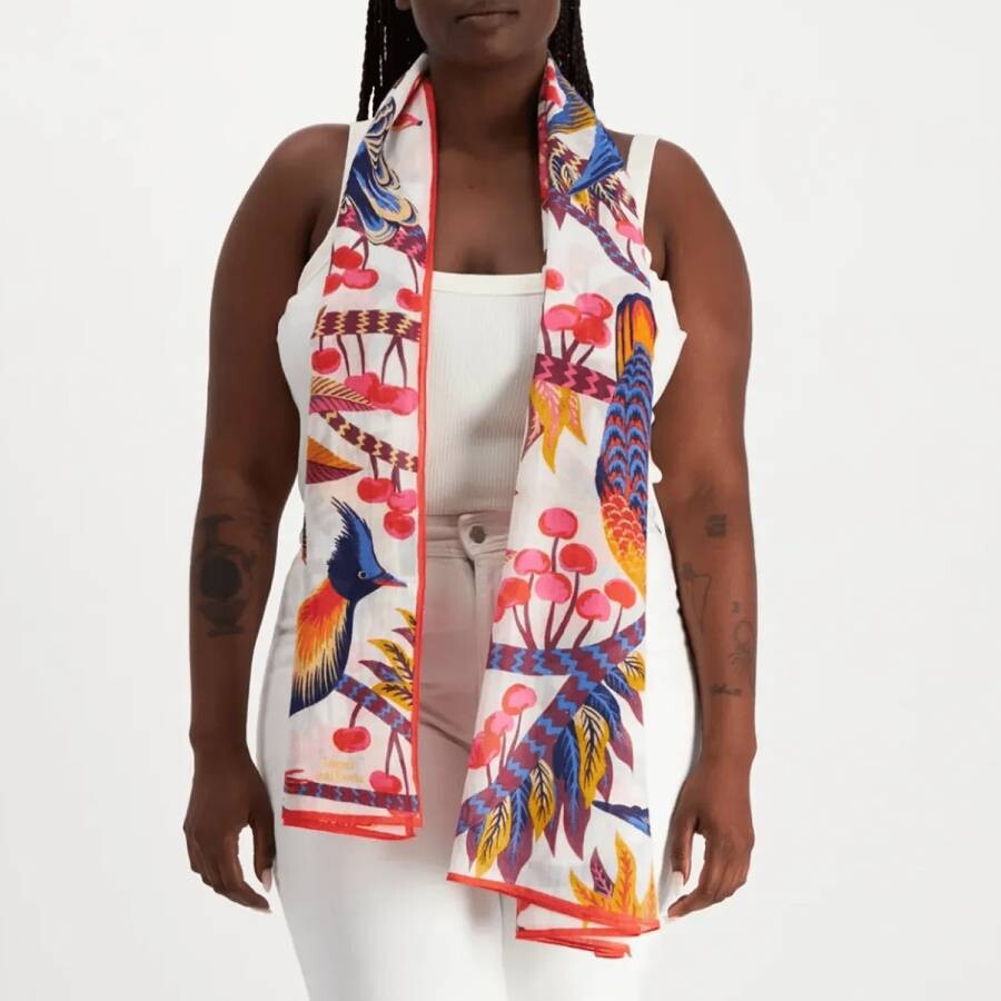 Inoui Editions Cerise Scarf 100 In White In White