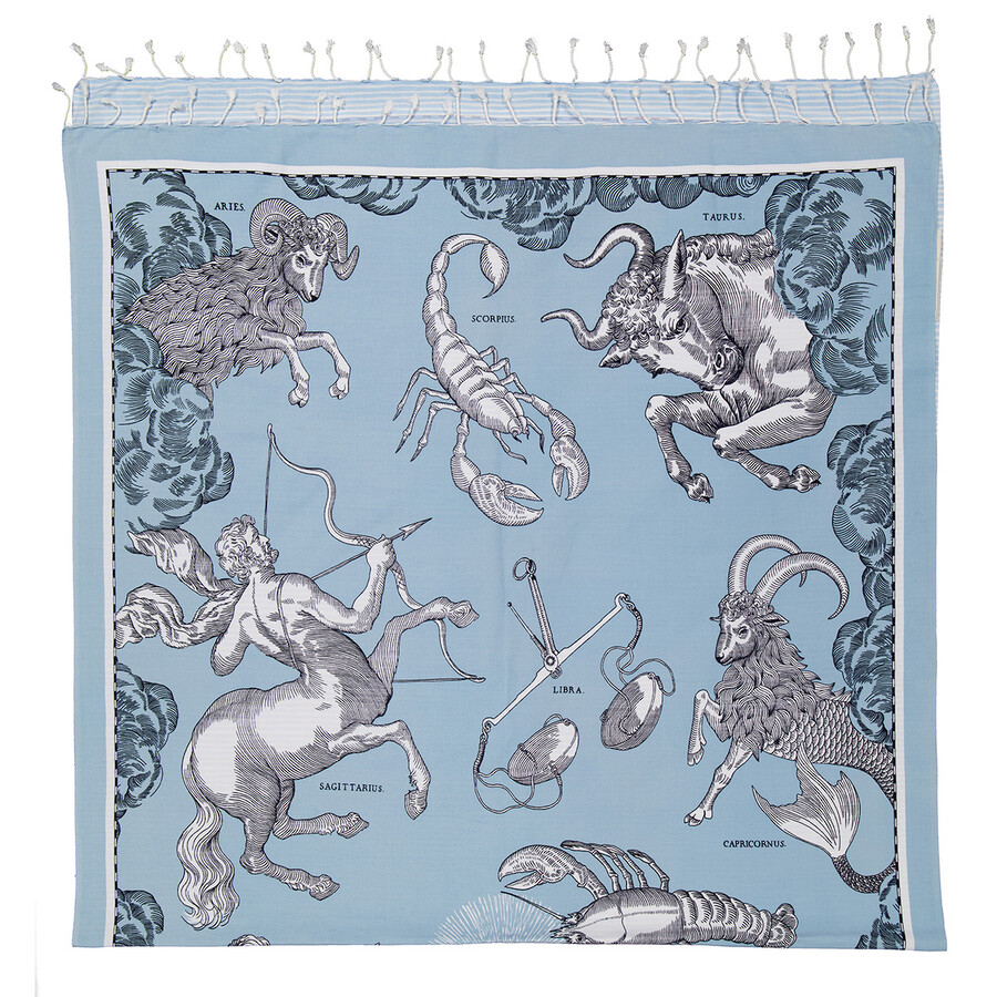 Inoui Editions Fouta Astrology Sky In Blue