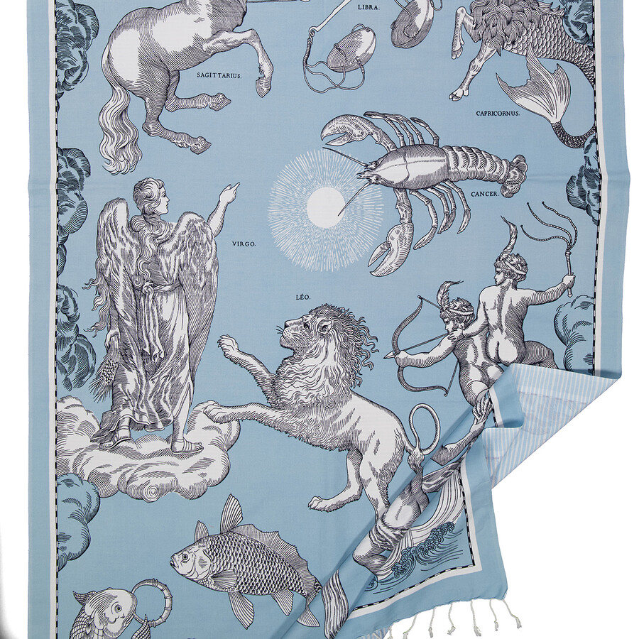 Inoui Editions Fouta Astrology Sky In Blue