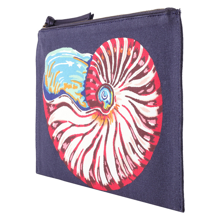 Inoui Editions Nautilus Print Pouch In Blue