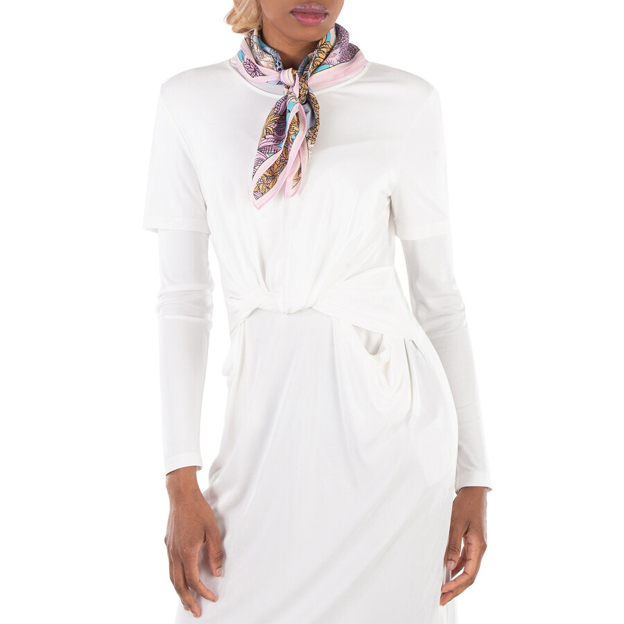 Square Magnus Cotton And Silk Scarf