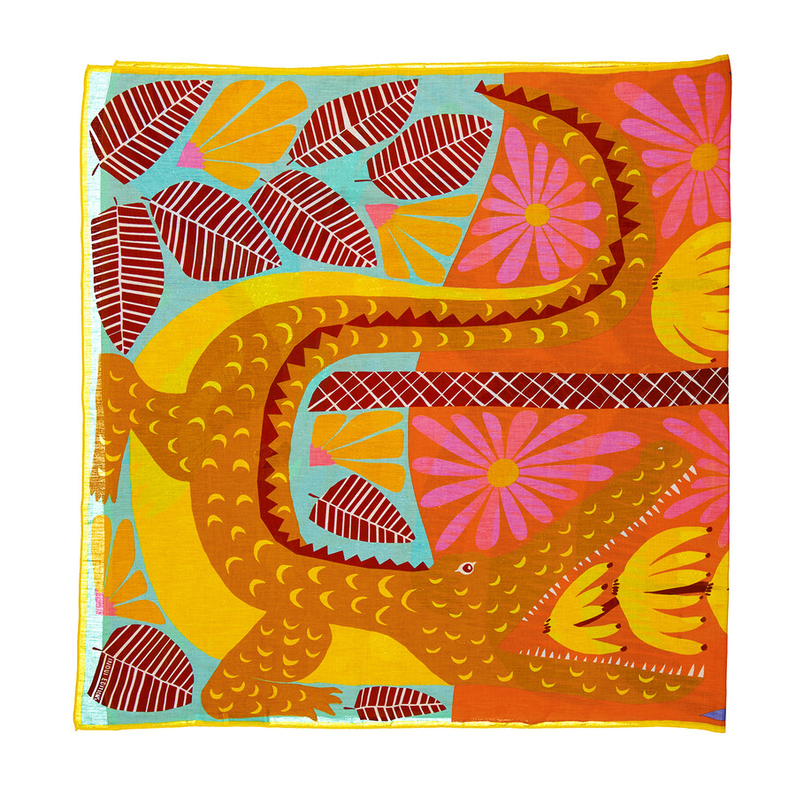 Inoui Editions Square Mangrove Scarf In Multi