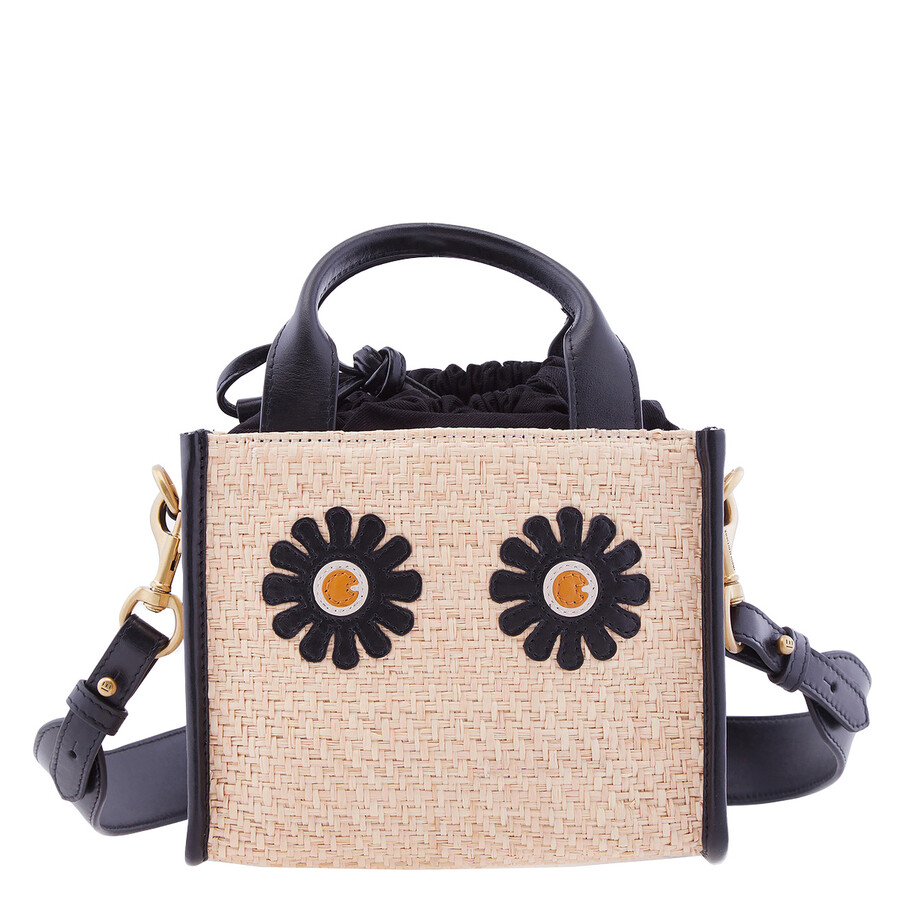 Inoui Editions Woven Daisy Mini Tote Bag In Multi