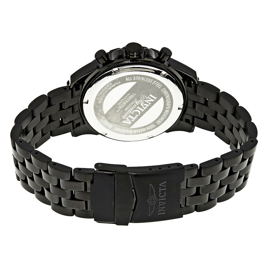black and silver invicta watch