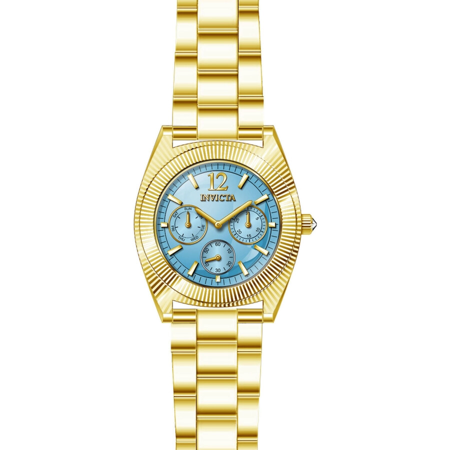 Invicta Angel Multi-Function Light Blue Dial Ladies Watch 23753