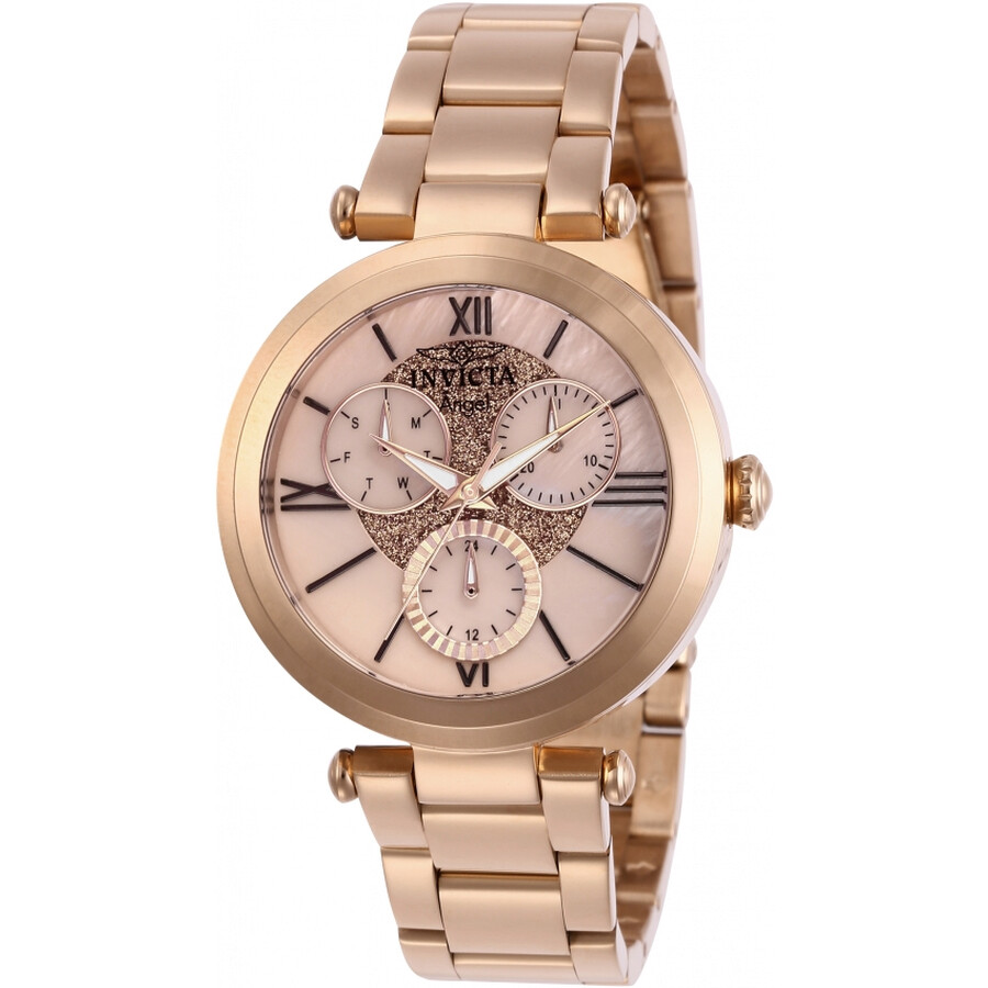 Invicta Angel Quartz Rose Gold Dial Ladies Watch 28928 886678344055 Watches, Angel