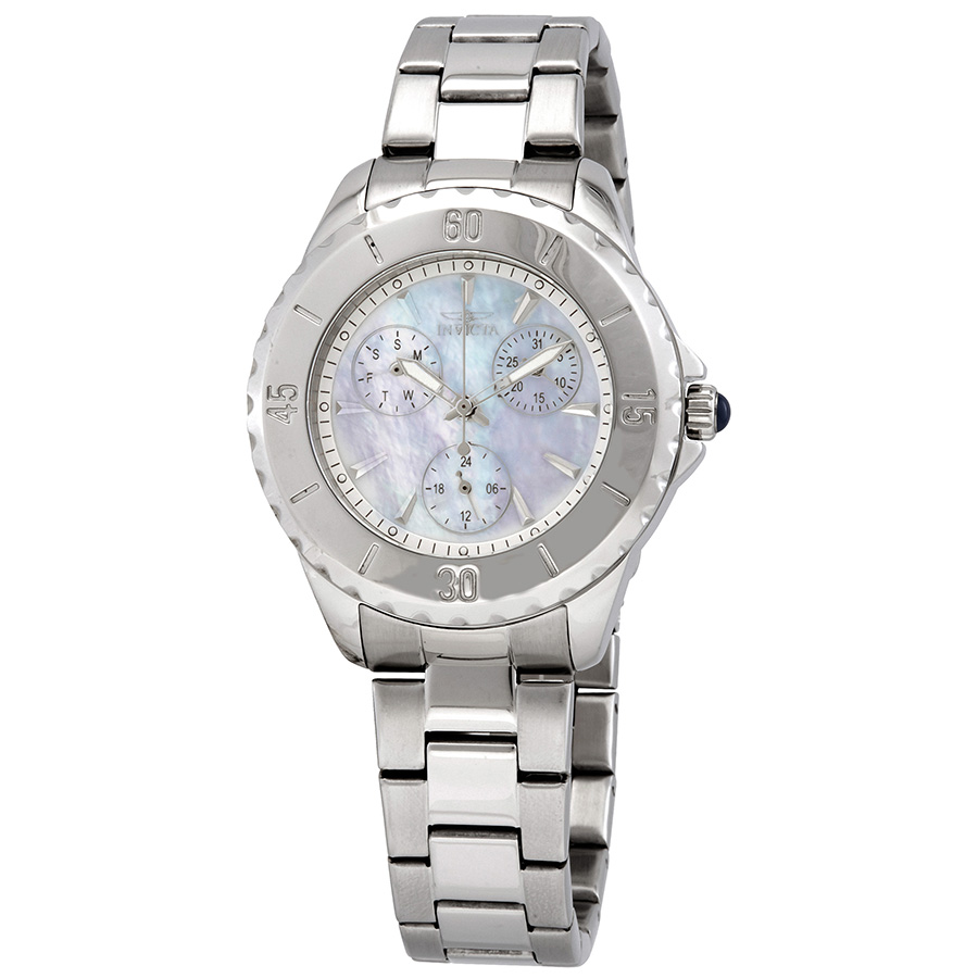 Invicta Angel White Mother of Pearl Dial Quartz Ladies Watch Invicta Angel Ladies White Mother of Pearl Dial Yellow Gold  main image 4