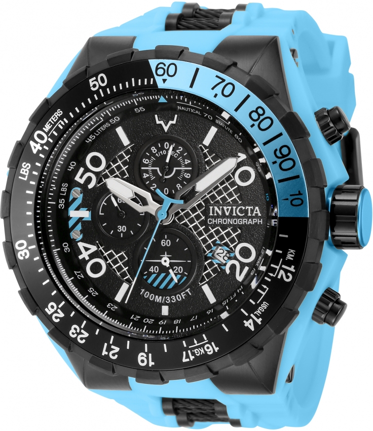 Invicta Aviator Chronograph Quartz Black Dial Men's Watch 40127 ...