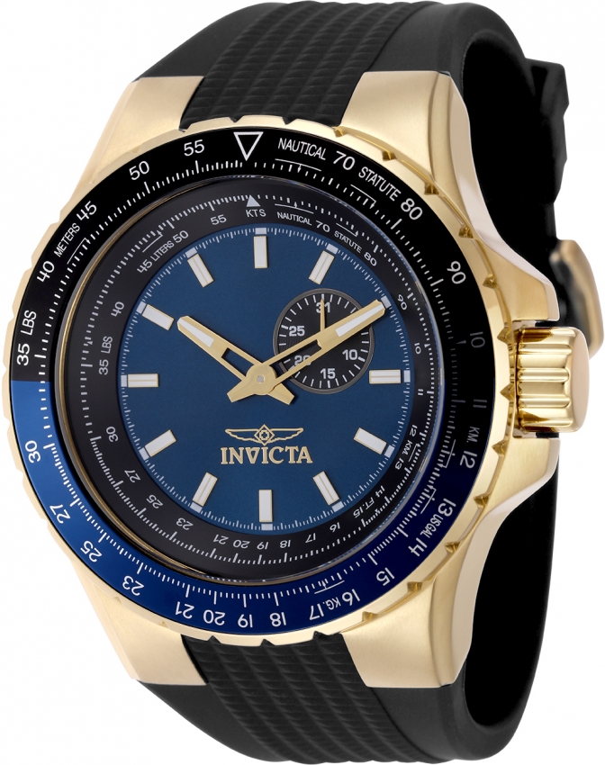 Invicta Aviator Quartz Blue Dial Men's Watch 49719 886678670970