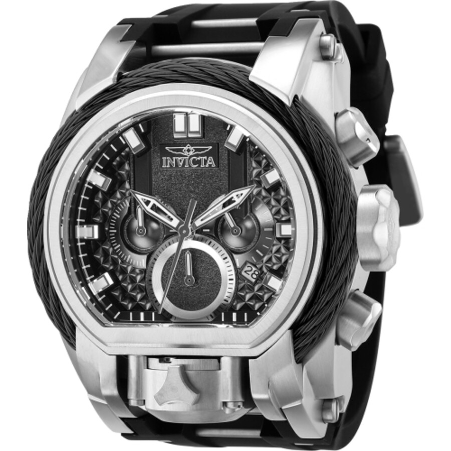Invicta Bolt Chronograph GMT Quartz Black Dial Men's Watch 37222 ...