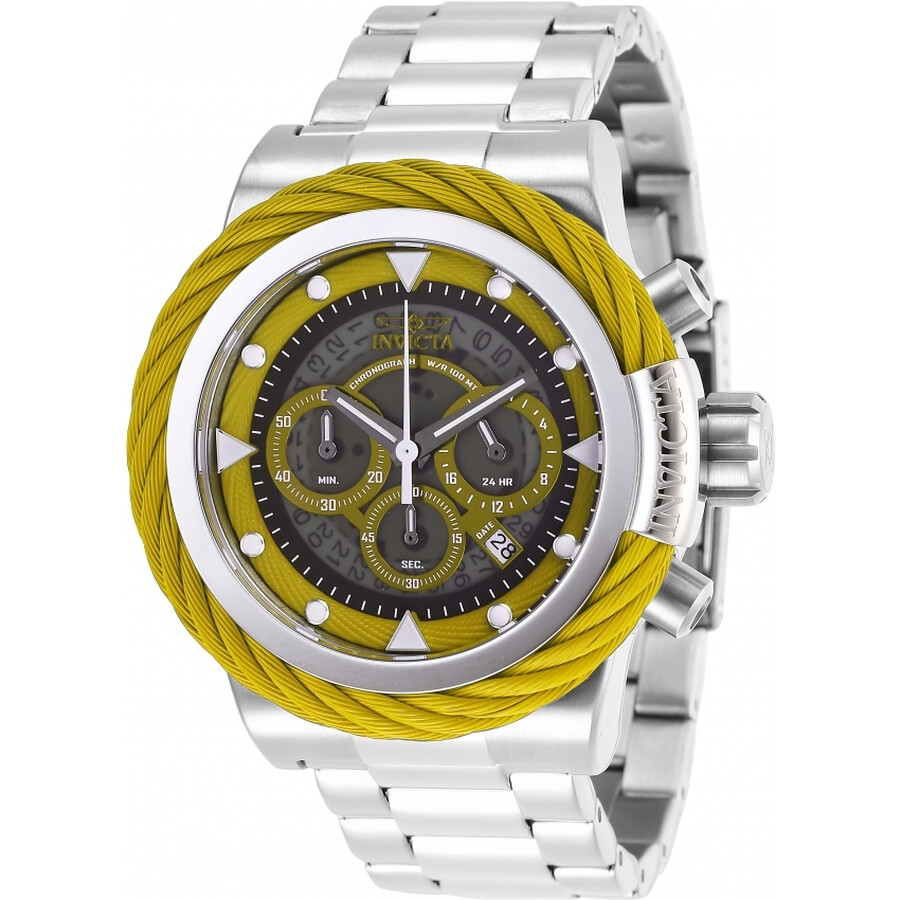 Invicta Bolt Chronograph Quartz Gold Dial Men's Watch 27799 ...