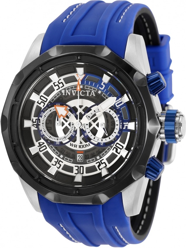 Cinturino Invicta Cruiseline Modello 20553 – Poliuretano Nero 24 Mm – Autentico, Senza Etichetta