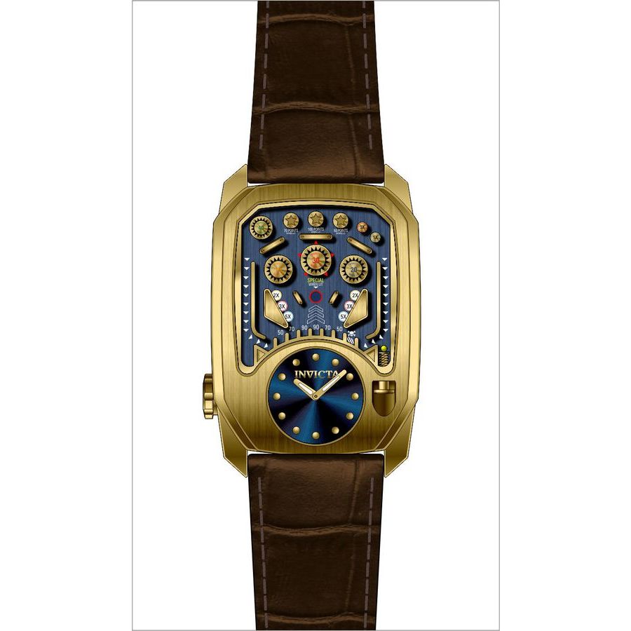 Invicta Cuadro Quartz Black Dial Men's Watch 35451 886678431731