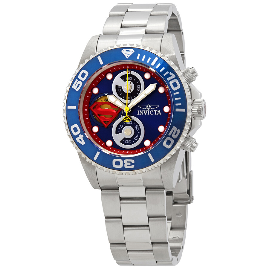 Invicta DC Comics Superman Chronograph Quartz Blue Dial Men's Watch 29062 Invicta DC Comics Superman Chronograph Quartz Blue Dial Men's Watch 29062