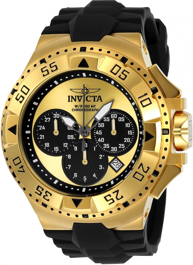 Invicta Excursio Chronograph Black Dial Men's Watch 23042 886678281466 ...