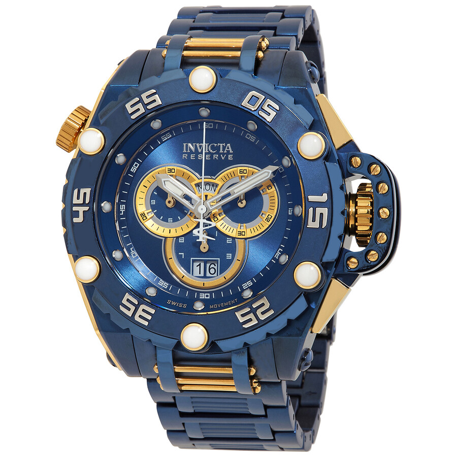 Invicta Flying Fox Chronograph Quartz Blue Dial Men's Watch 39555 ...