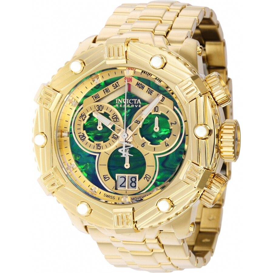 Invicta Huracan Chronograph Quartz Green Dial Men's Watch 39765 Fado.vn