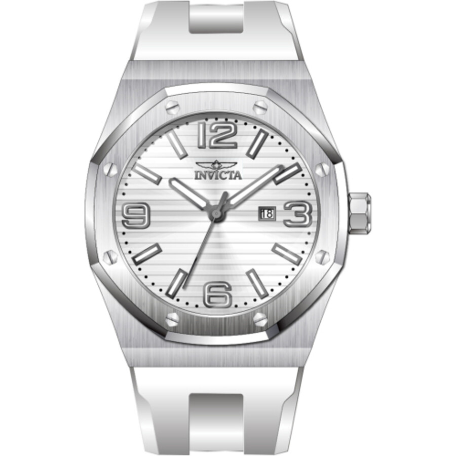 Invicta Huracan Quartz Date Silver Dial Men's Watch 45774