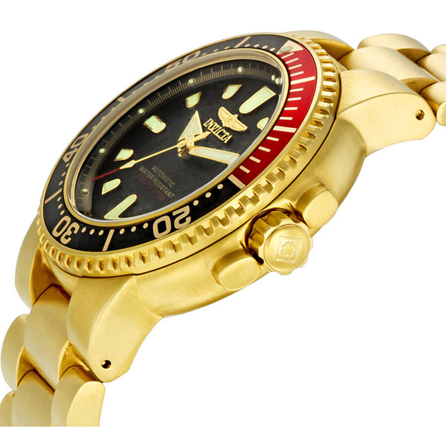 Invicta Men's Goldtone Steel Coke Bezel Automatic Pro Diver Watch 6929