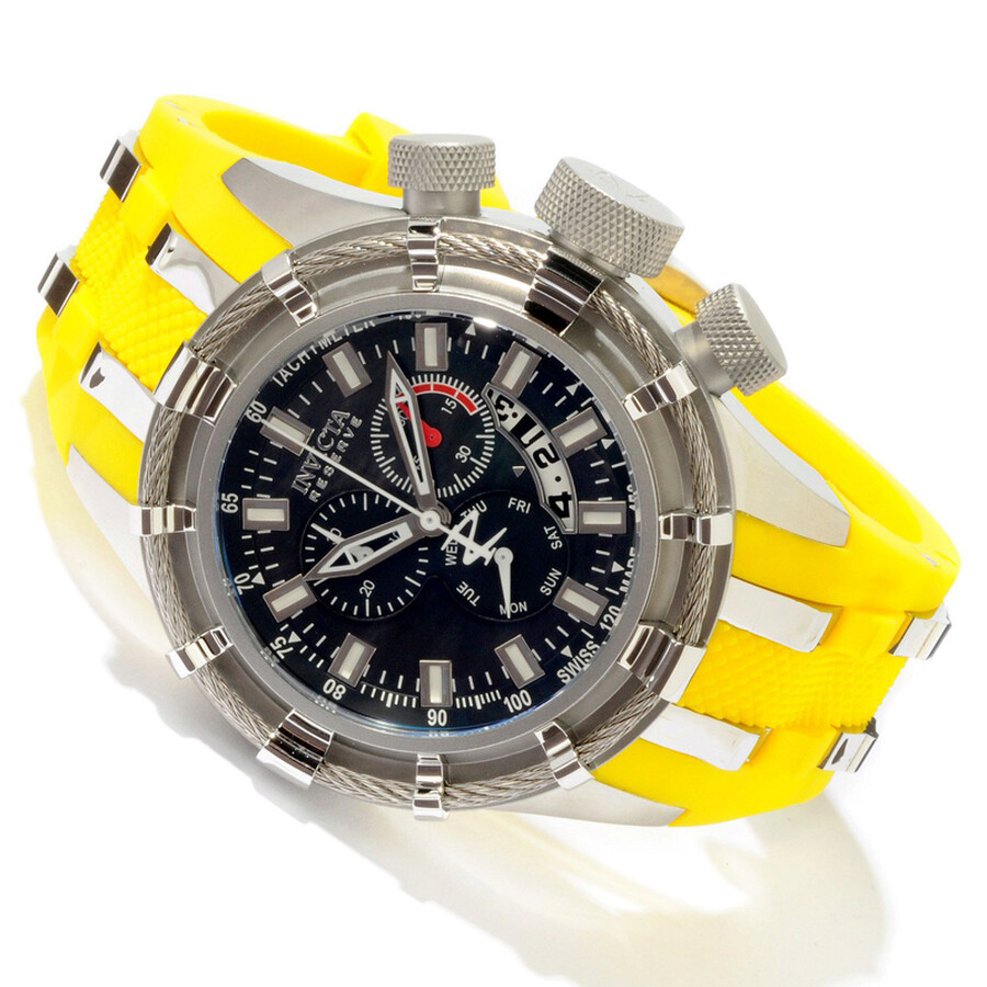 のじり Invicta Men's Reserve Bolt Chronograph Watch with Black