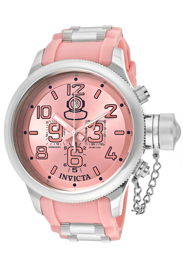 Invicta Men's Russian Diver Qtz Pink Dial Men's Watch 1351