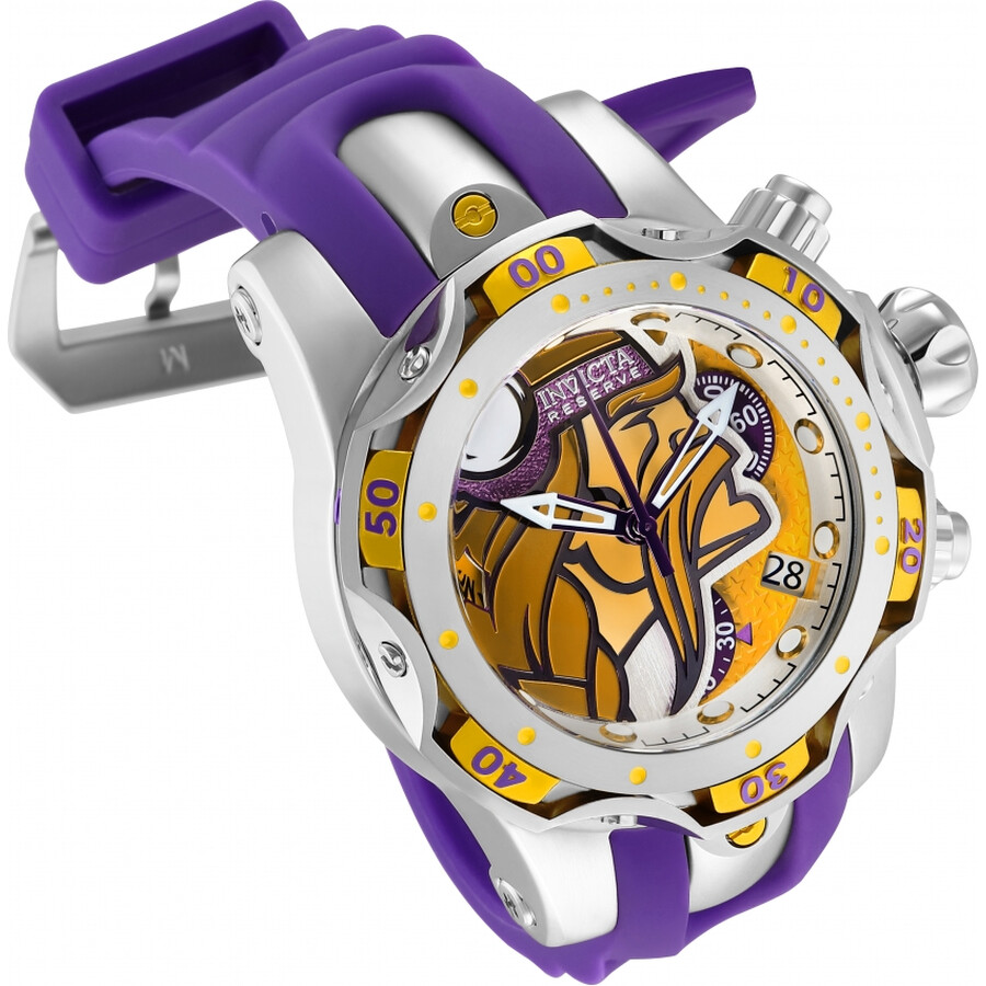 Invicta NFL Minnesota Vikings Chronograph Quartz Ladies Watch 33093