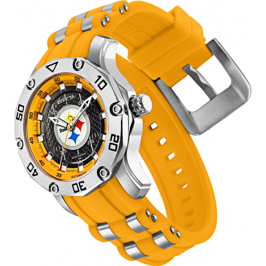 Invicta NFL Pittsburgh Steelers Automatic Black Dial Ladies Watch 32896