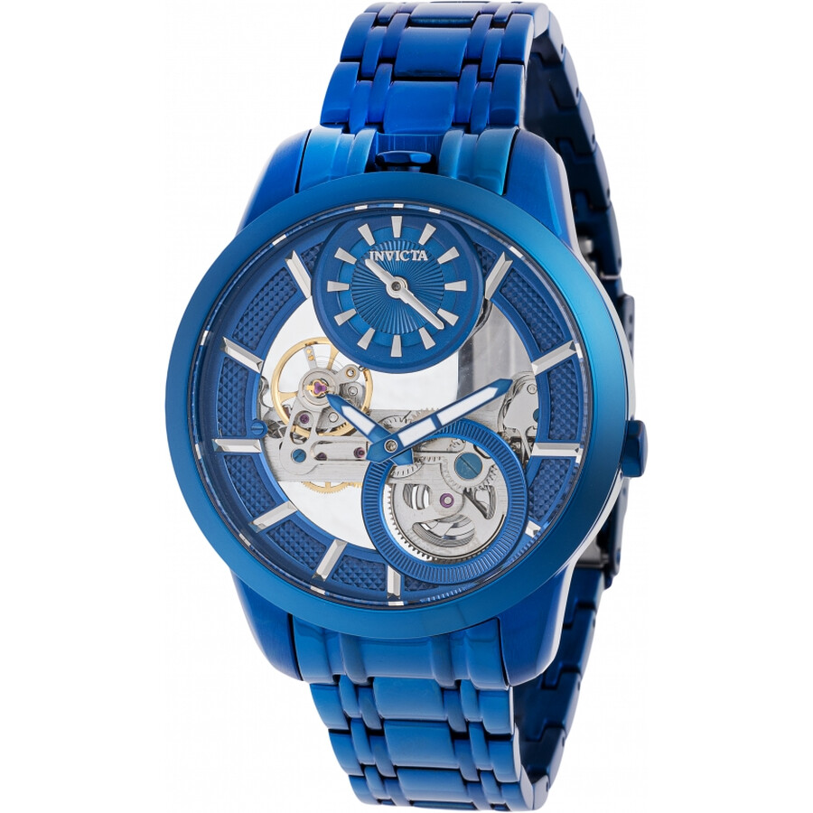 Invicta Objet D Art Hand Wind Blue Dial Men 